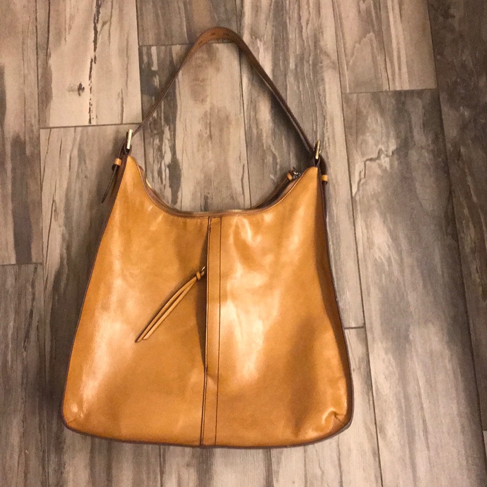 Anthropologie Tan Leather Bag